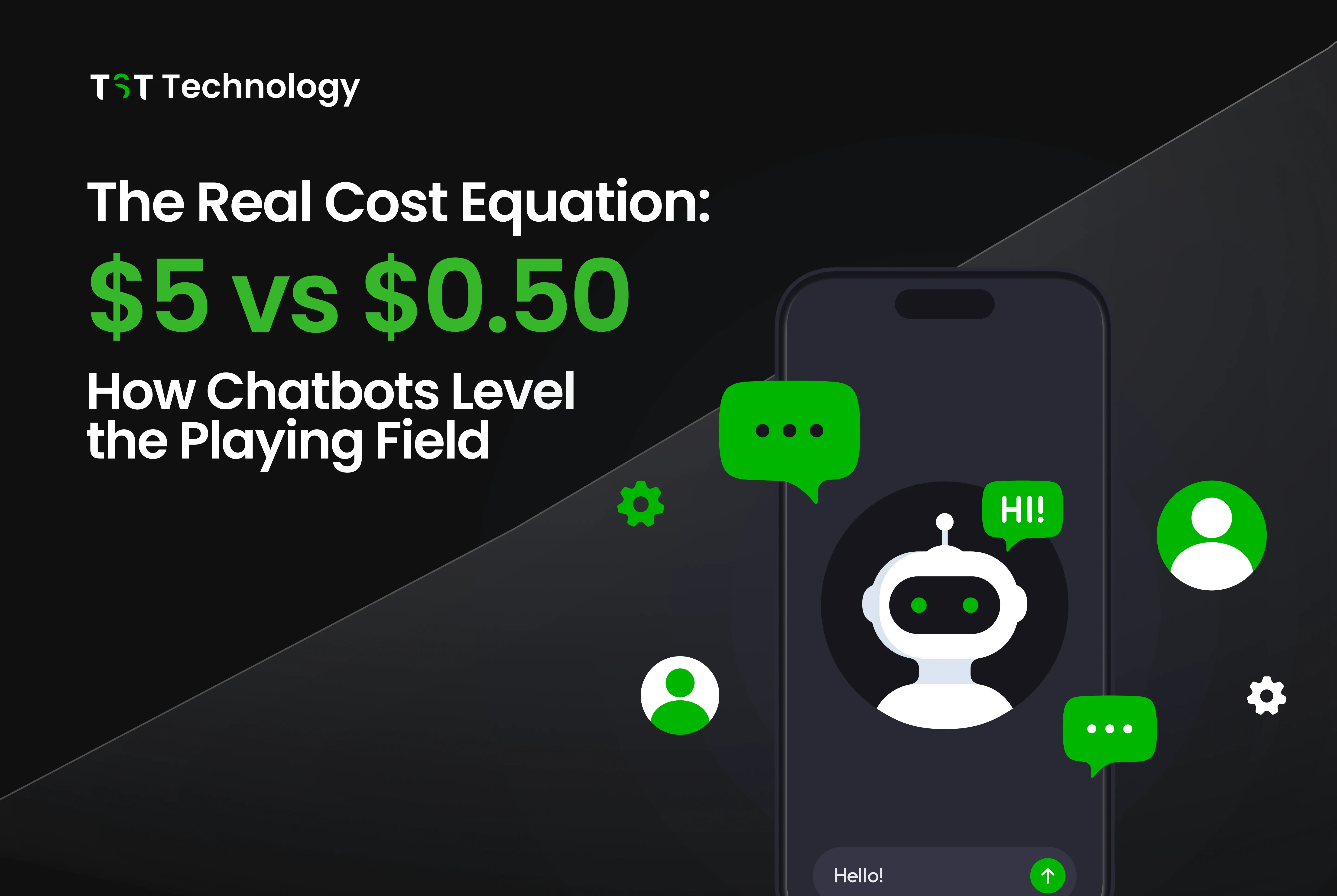 The Real Cost Equation: $5 vs $0.50 - How Chatbots Level the Playing Field
